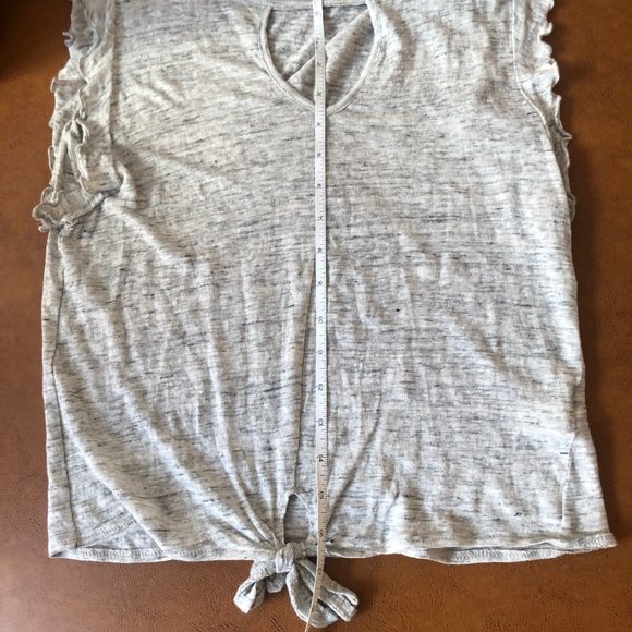 BB Dakota Grey Ruffled Shirt - Small - Worn Once - Picture 5 of 6